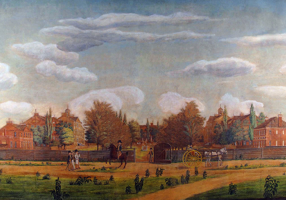 Illustration of South Carolina College from 1820