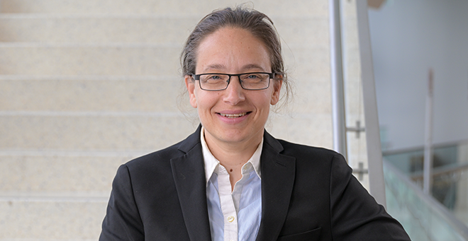 Photo of Sarabeth Broder-Fingert smiling at the camera