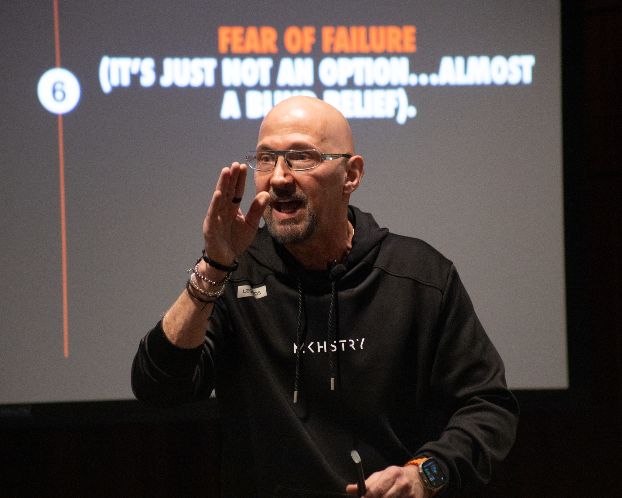 Jeff Charney, a brand strategist responsible for popular brand personas like Progressive's Flo and Aflac's duck, speaks at the Institute for Mind and Brain conference about creativity and artificial intelligence.