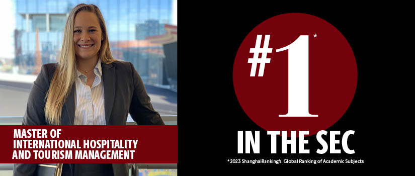 Master of International Hospitality and Tourism Management, #1 in the SEC