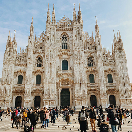 the Duomo di Milano (Milan Cathedral) in Milan, Italy