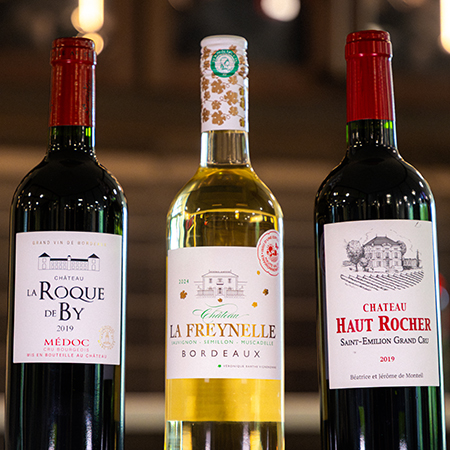 Three bottles of French Wine