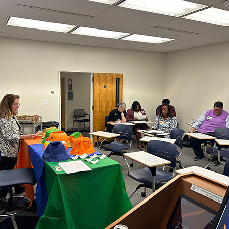 HRSM employees participate in a True Colors workshop.