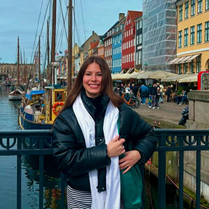 Anna Grace Maher on a study abroad trip to Copenhagen.