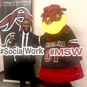 Kai Ivery with Cocky